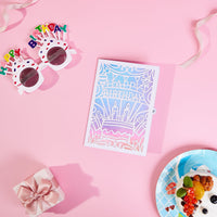 Hollow-Out Birthday Greeting Card Colorful