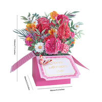High Quality Mixed Floral 3D Pop-Up Greeting Card – Butterfly & Flower Design