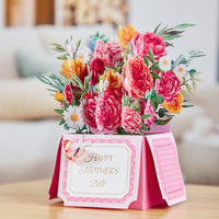 High Quality Mixed Floral 3D Pop-Up Greeting Card – Butterfly & Flower Design