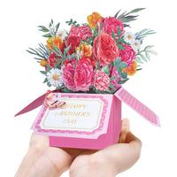 High Quality Mixed Floral 3D Pop-Up Greeting Card – Butterfly & Flower Design