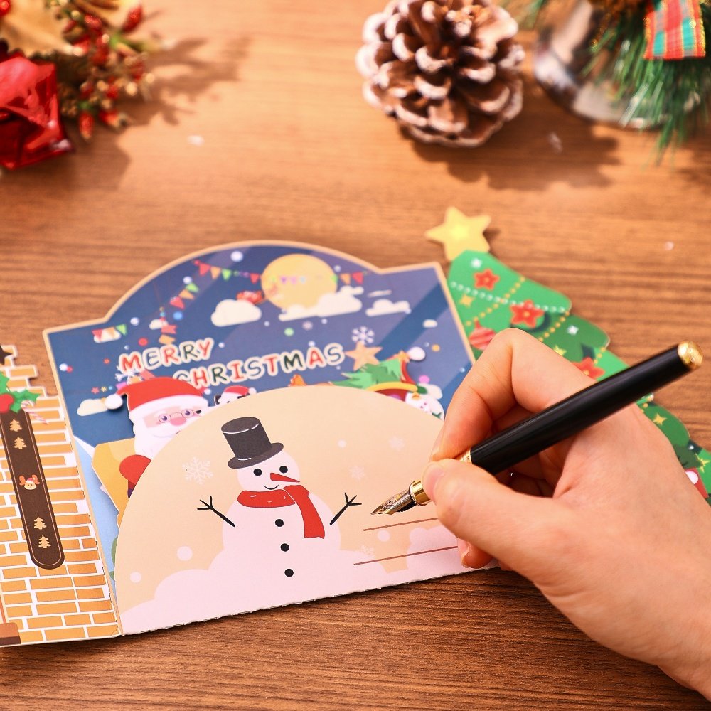 Christmas Triple Door Greeting Card