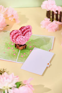 Cherry Blossom Heart Greeting Card