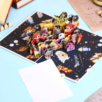 Vintage Magic Birthday Flip Pop Up Card