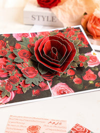 Rose 3D Pop Up Card