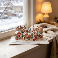 Christmas Vintage House Greeting Card