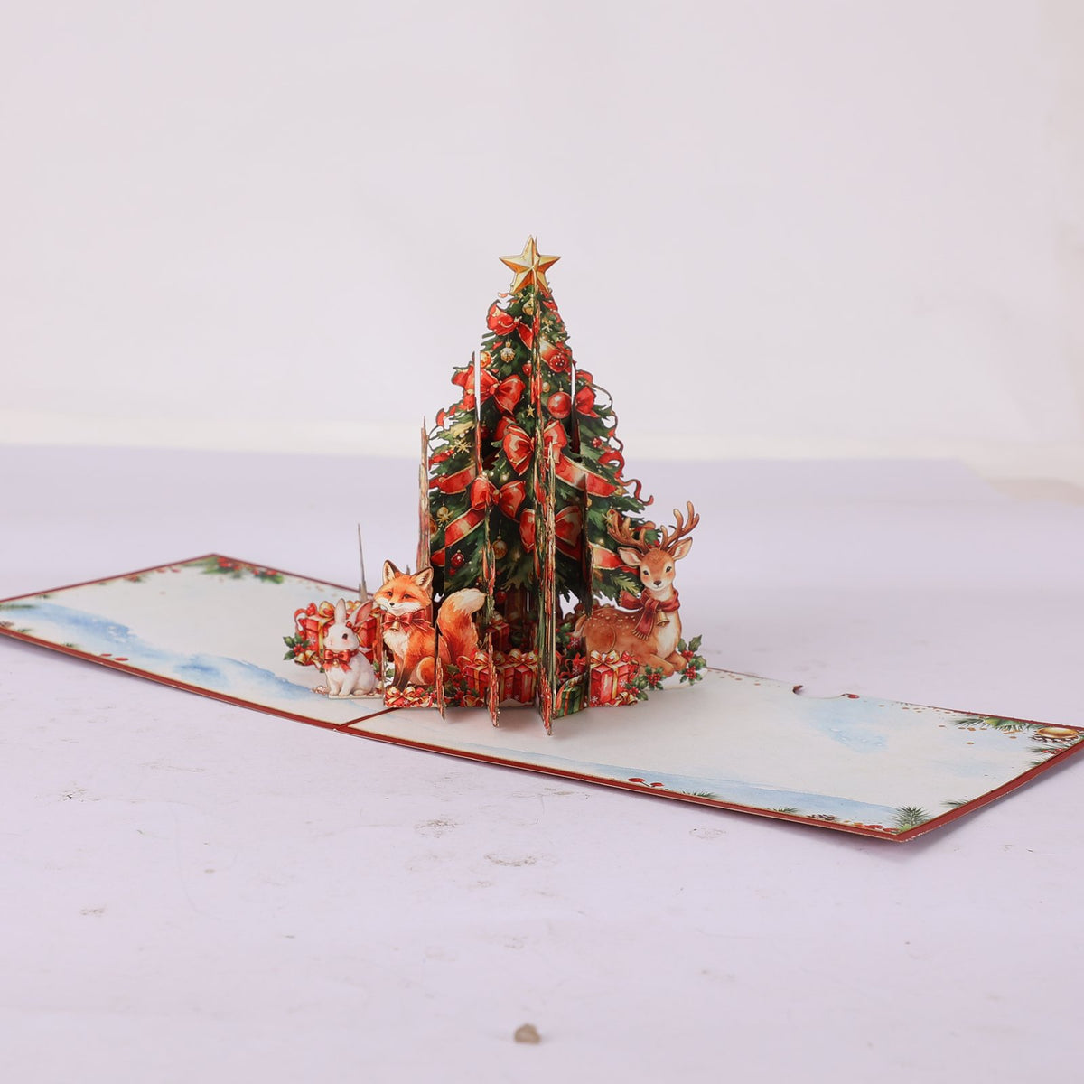 Nutcracker Christmas Tree Greeting Card