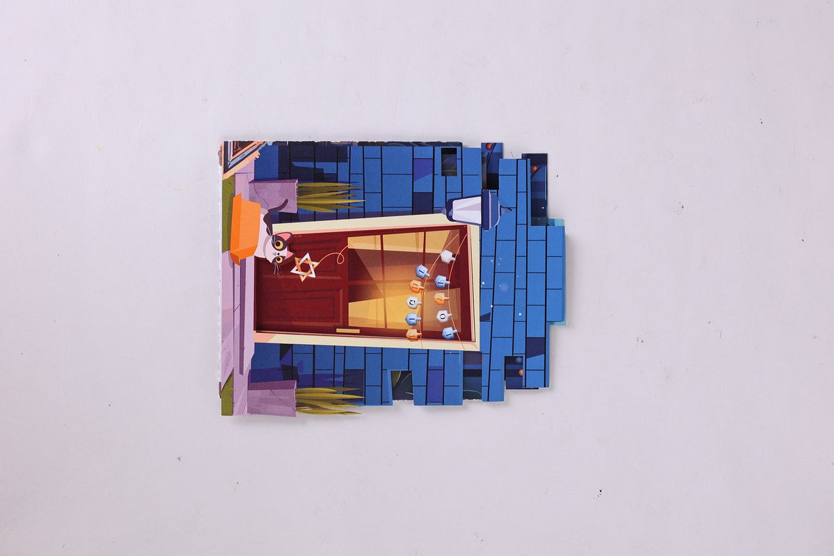 Hanukkah Open Door Card