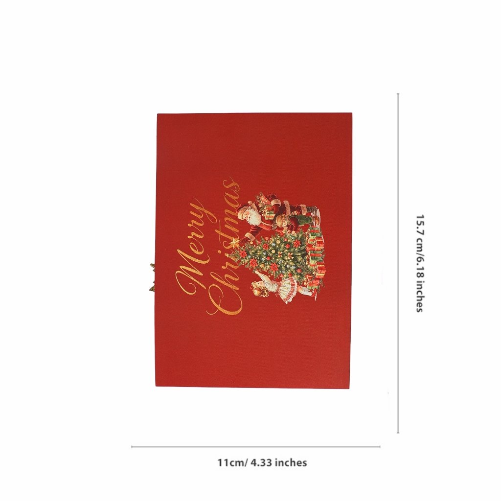 Red Christmas Tree Greeting Card