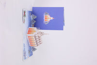 Snowy Night Church Flip Pop Up Card