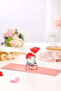 Heart Gnome 3D Pop Up Card