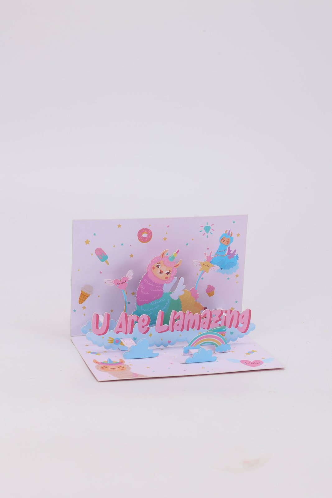 U Are Llamazing Girls 3D Pop Up Card