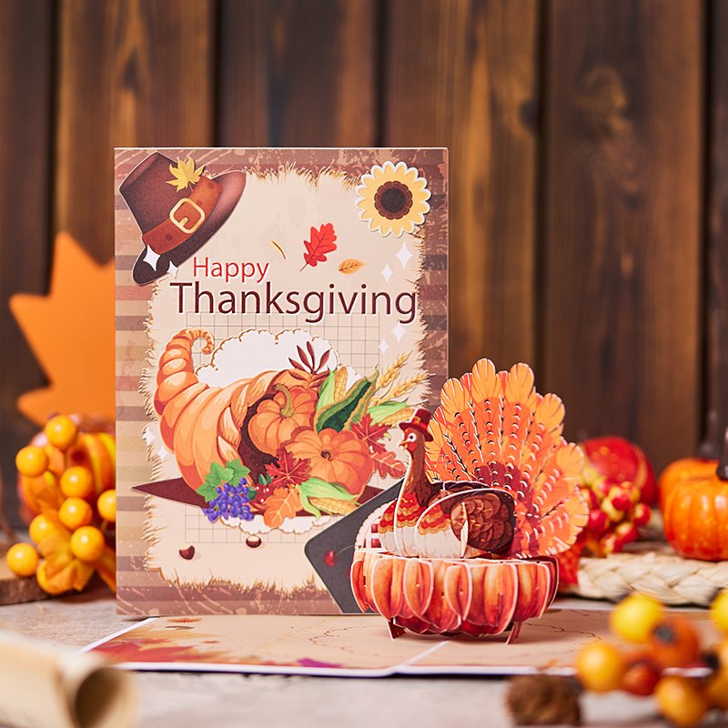 Pumpkin Turkey Greeting Card