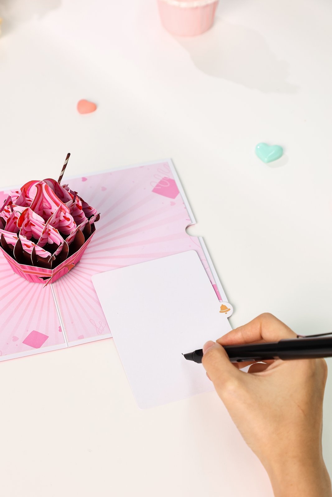 Valentine's Day Heart Cake Greeting Card