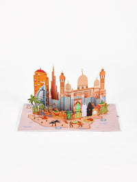 Dubai City Scenery 3D Pop Up Card