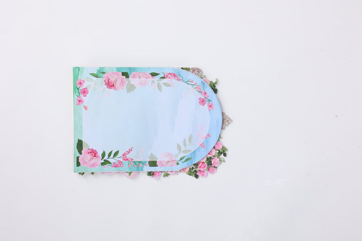 Pink Garden Carousel Greeting Card