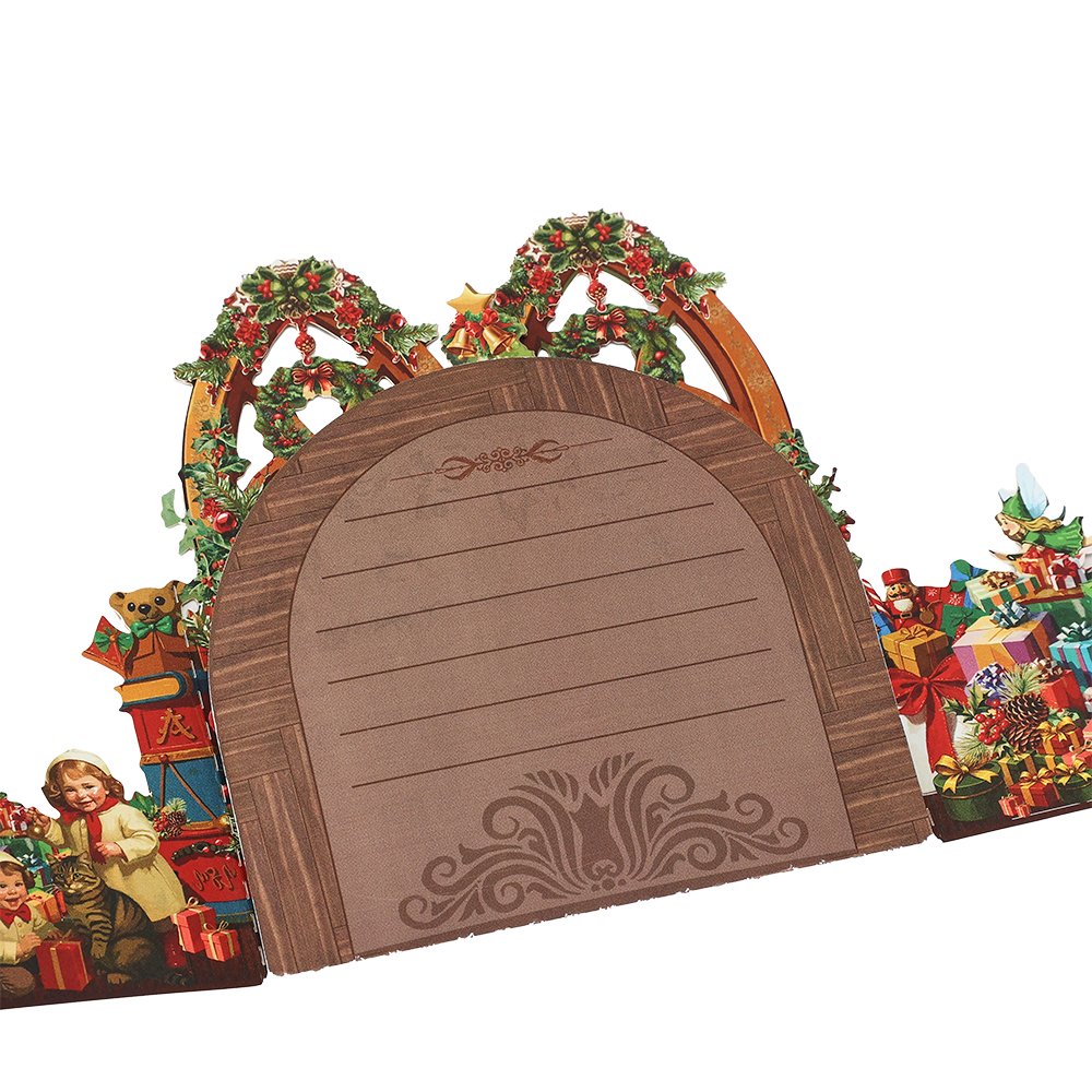 Vintage Christmas 3D Pop Up Card