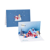 Christmas Snowman 3D Pop Up Card