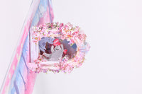 Arch Cherry Blossom Cat Greeting Card