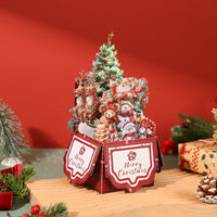 Christmas Gift Box Stack 3D Pop Up Card