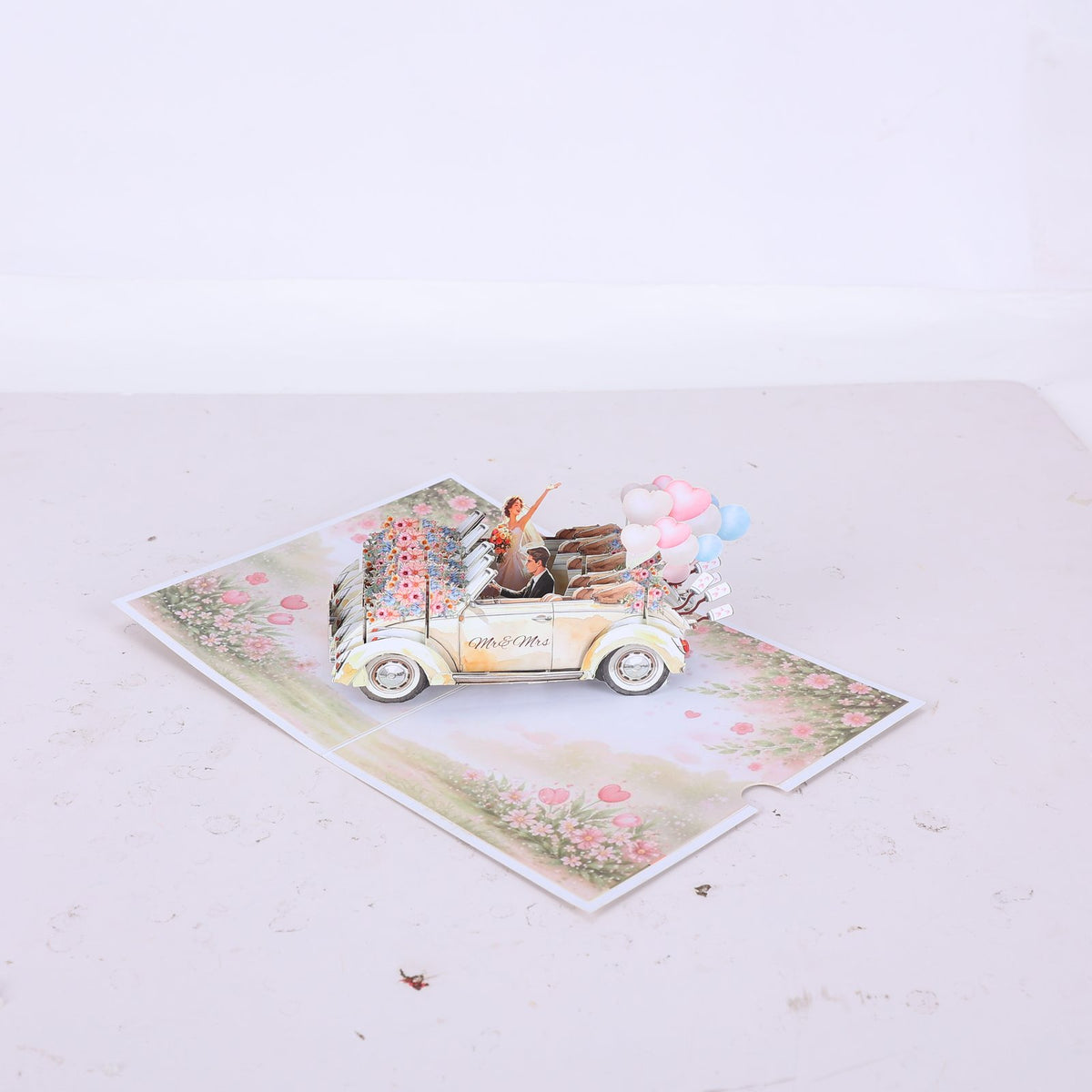 Wedding Car Pop Up Card