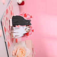 Valentine's Day Black Cat Heart 3D Pop Up Card