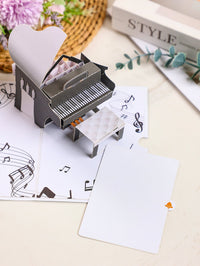 Piano Swirl Flip Pop Up Card