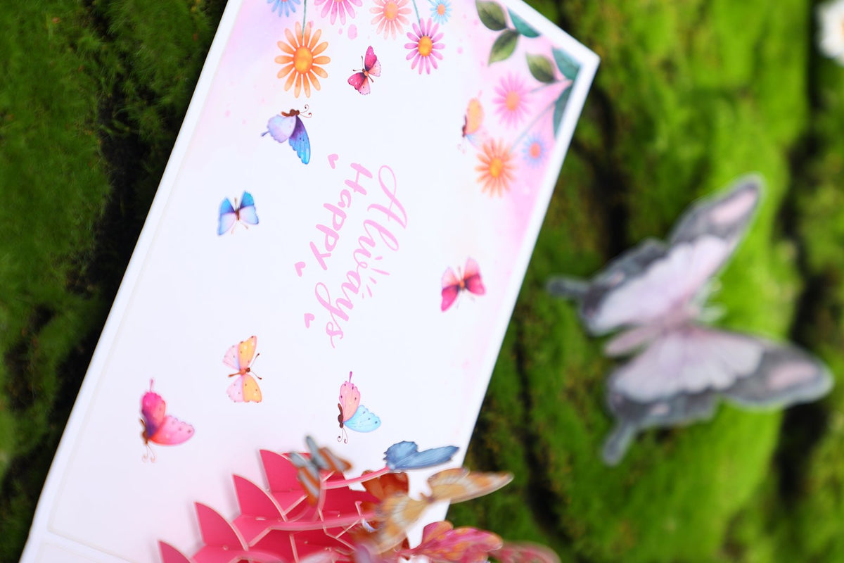 Butterfly Metamorphosis 3D Pop Up Card