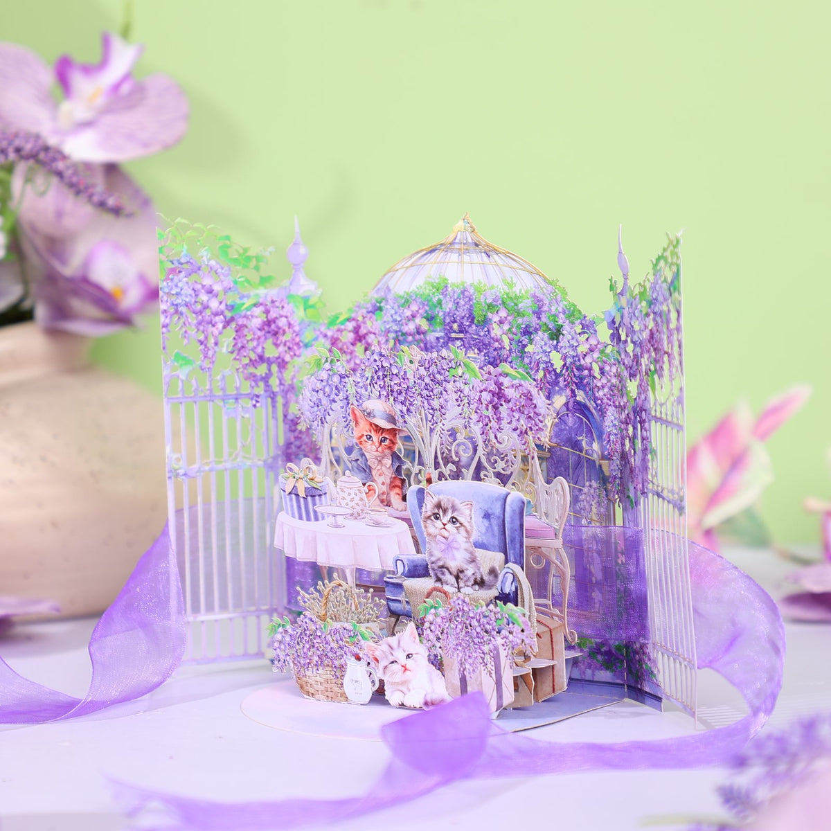 Wisteria Pavilion 3D Pop Up Card