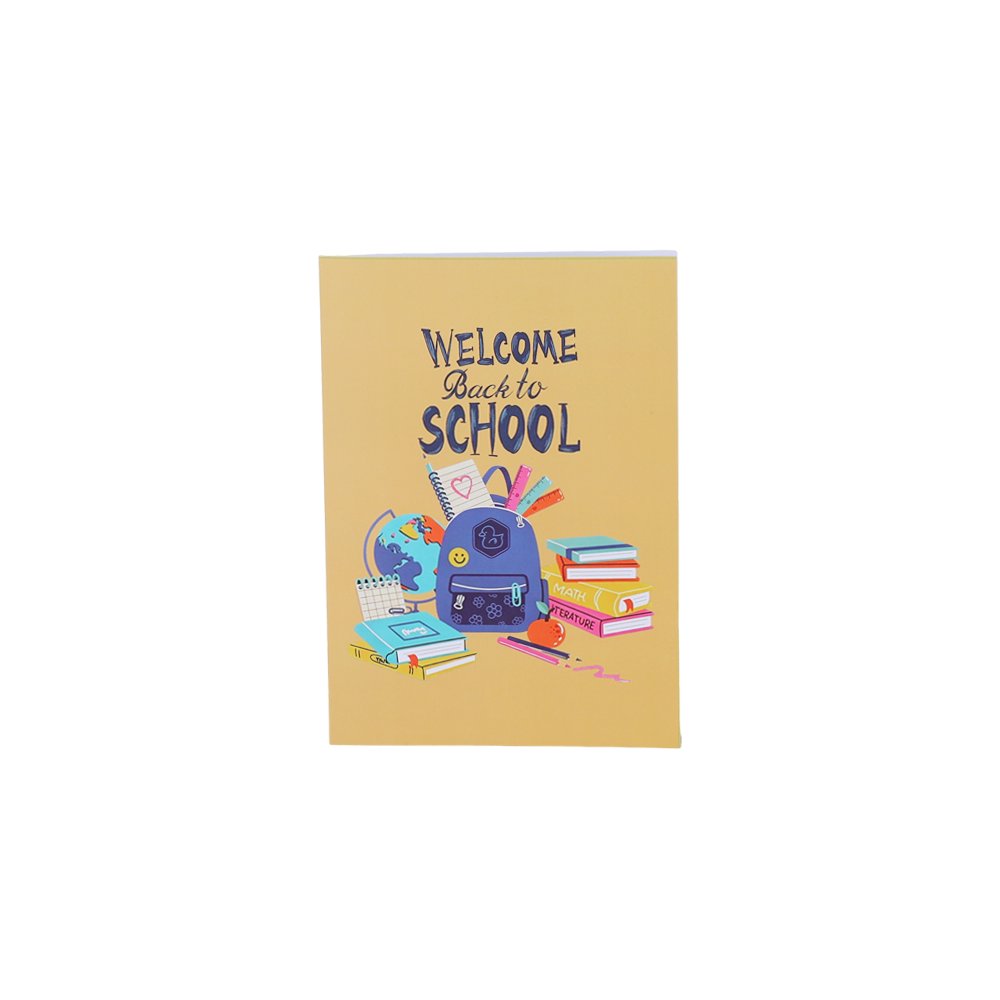 Back To School 180° 3D Pop Up Card