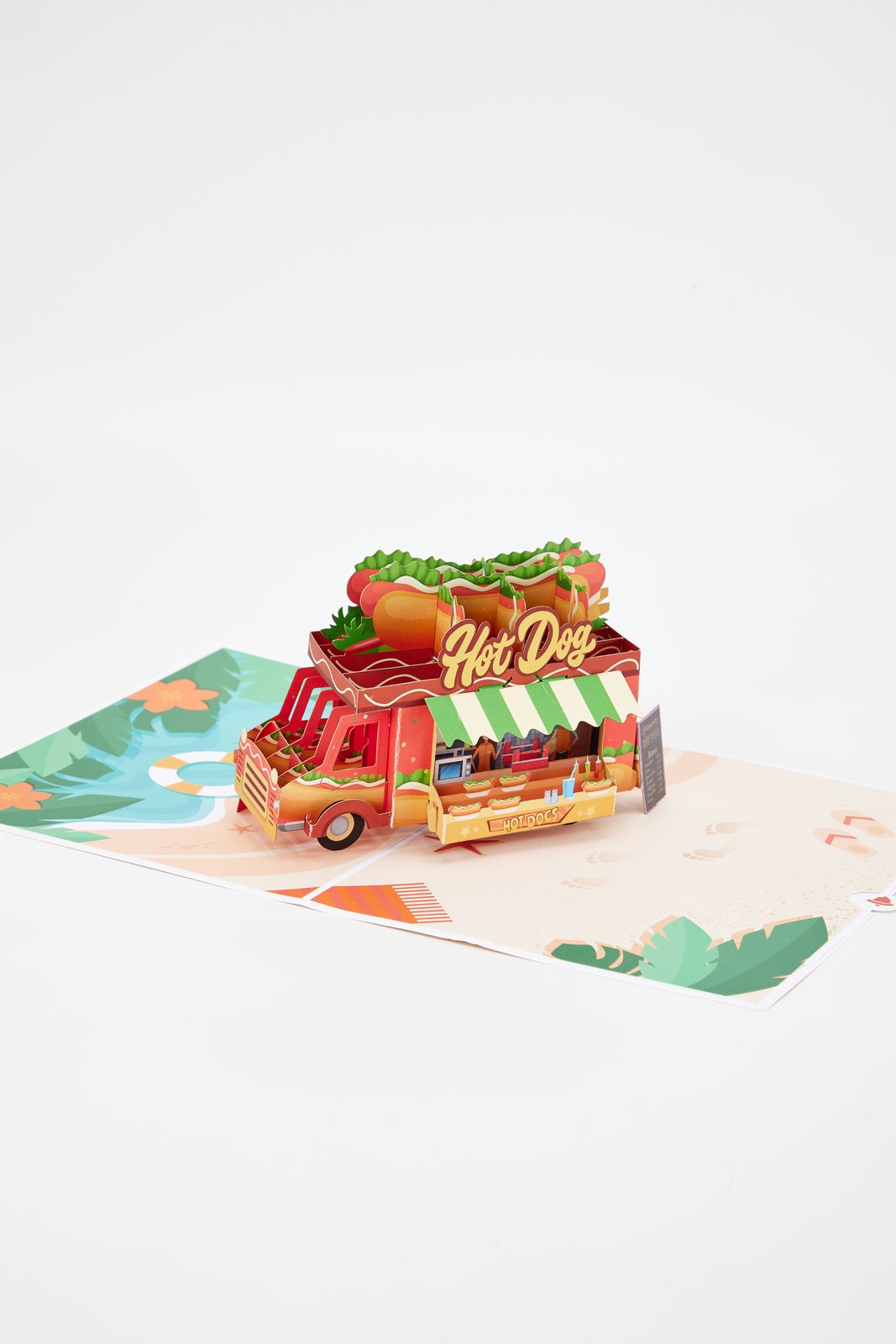 Hot Dog Food Truck 3D Pop Up Card