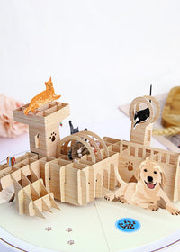 Cat Tree 3D Pop Up Card
