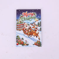 Santa Claus Skiing Greeting Card