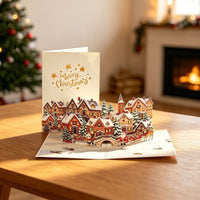 Christmas Vintage House Greeting Card