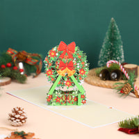Christmas Ferris Wheel Flip Pop Up Card Large