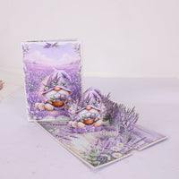 Lavender Gnome Greeting Card