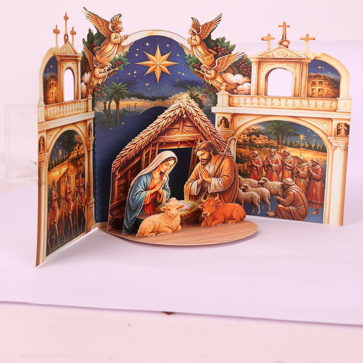 Relief Nativity Greeting Card