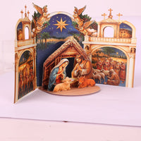 Relief Nativity Greeting Card