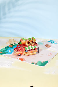 Hot Dog Food Truck 3D Pop Up Card