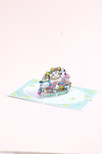 Pochacco Birthday 3D Pop Up Card