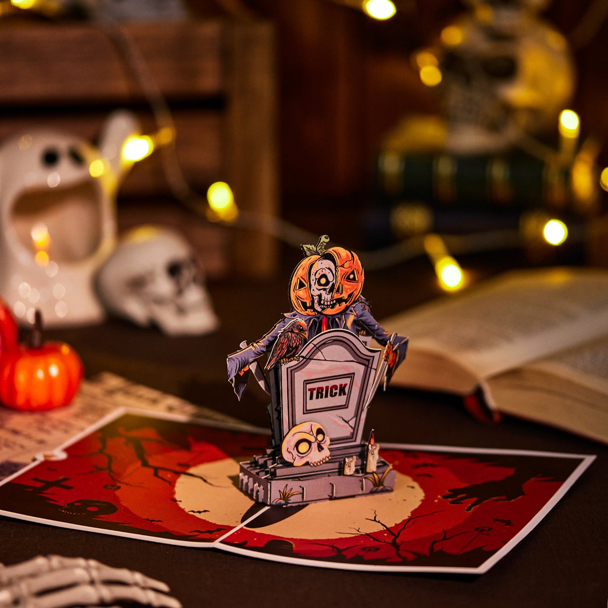 Halloween Trick Or Treat 3D Pop Up Card