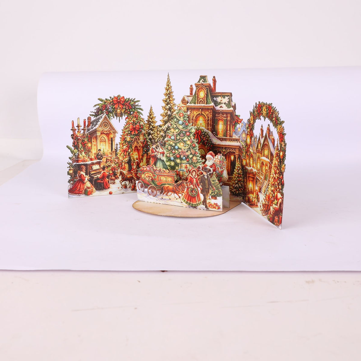 Christmas Scene Double Door 3D Pop Up Card
