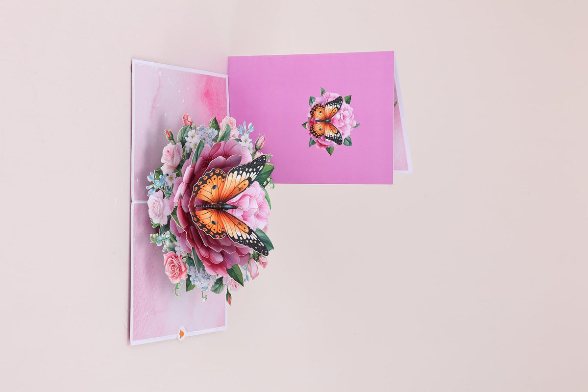 Hydrangea Butterfly Greeting Card