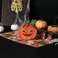 Happy Halloween Funny Pumpkin Pop Up Card