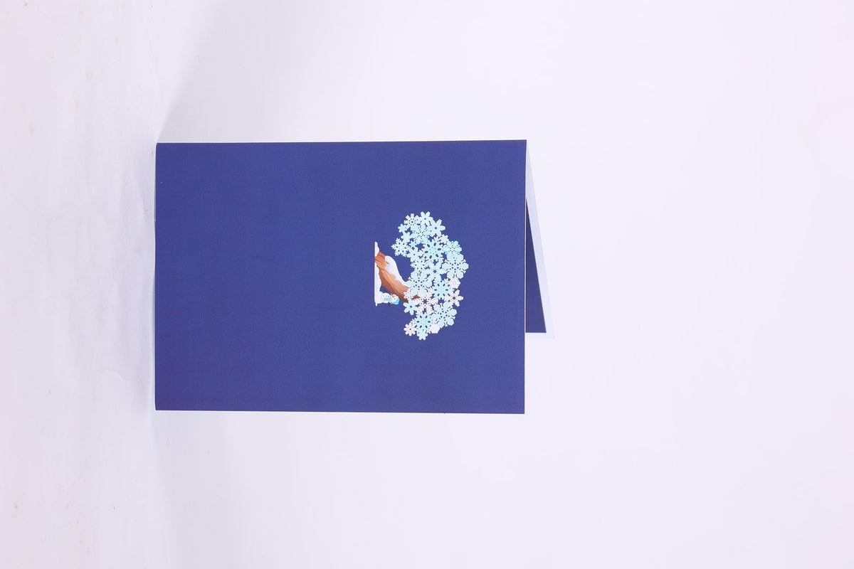 Paper-Cut Christmas Tree Flip Pop Up Card