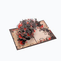 Black Rose Branch Greeting Card