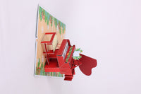 Christmas Piano Flip Pop Up Card
