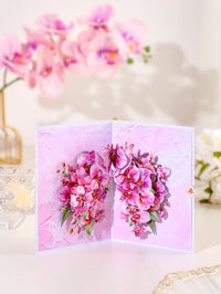 Orchid Wings 3D Pop Up Card