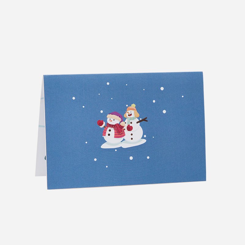 Christmas Snowman 3D Pop Up Card