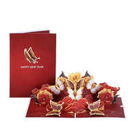New Year Lucky Butterfly 3D Pop Up Card
