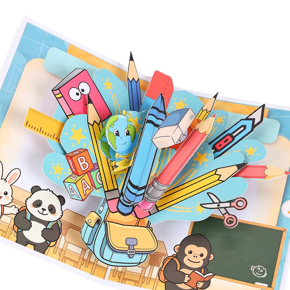 Back To School 3D Pop Up Card